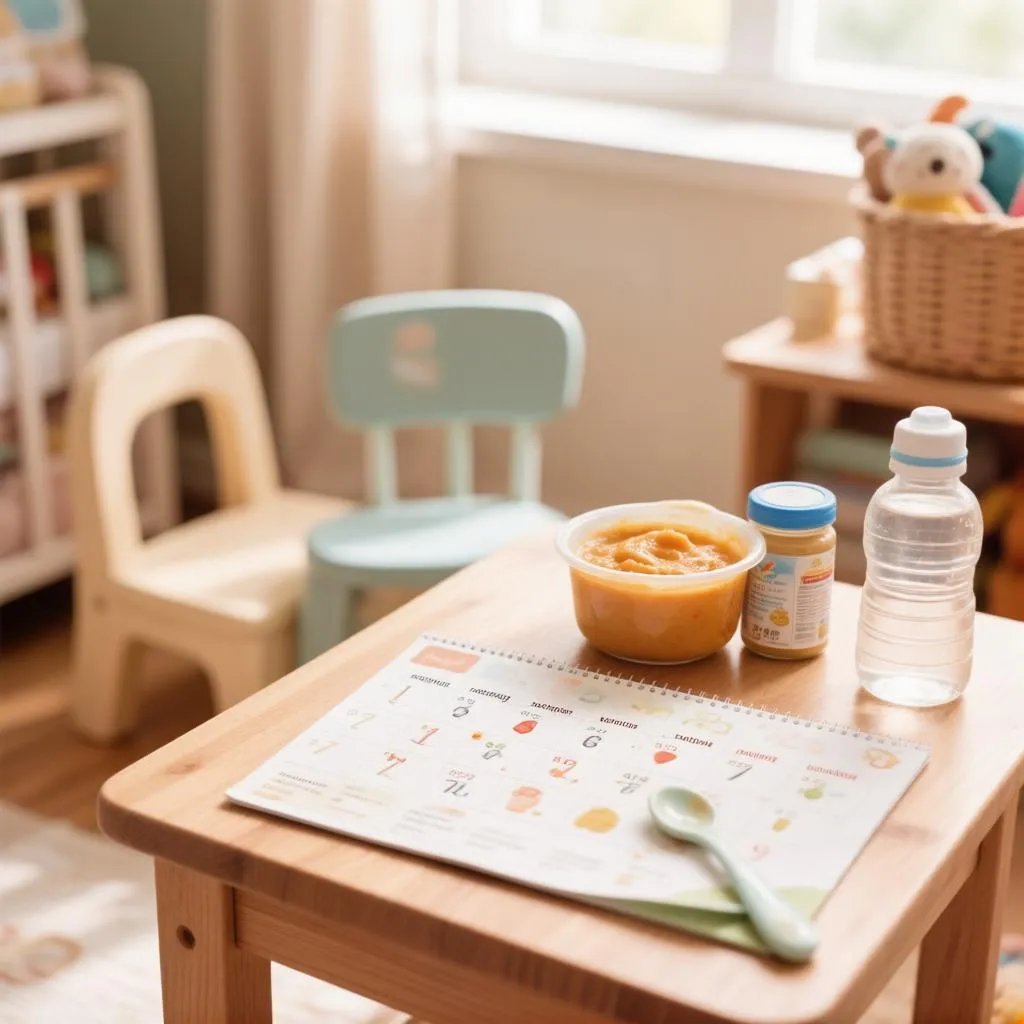 Svezzamento: il calendario degli alimenti da 6 a 12 mesi